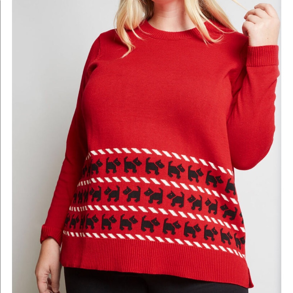 ModCloth Scottie Dog Sweater